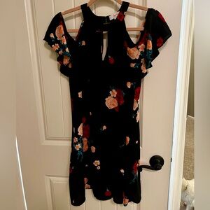 Off the Shoulder Black Dress